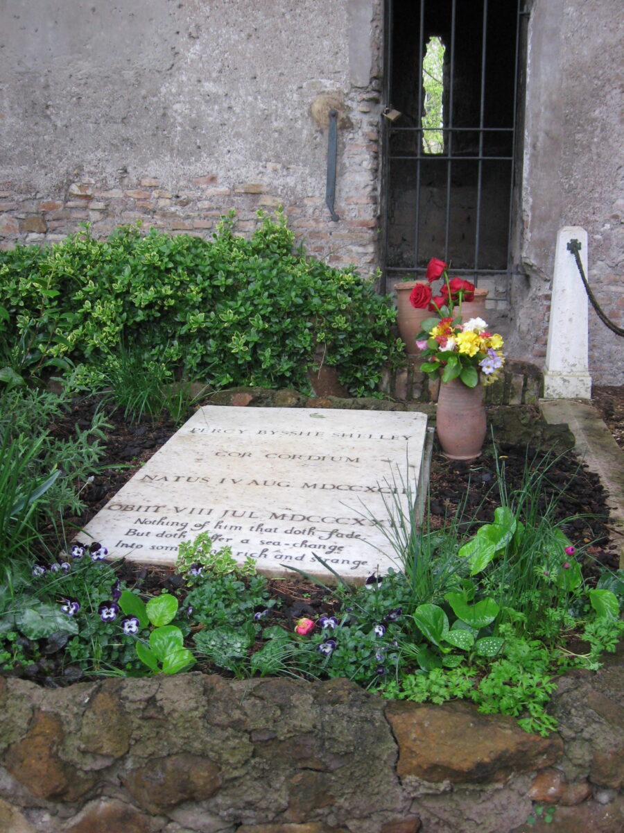 The graves of Keats and Shelley in Rome - Wordsworth Grasmere